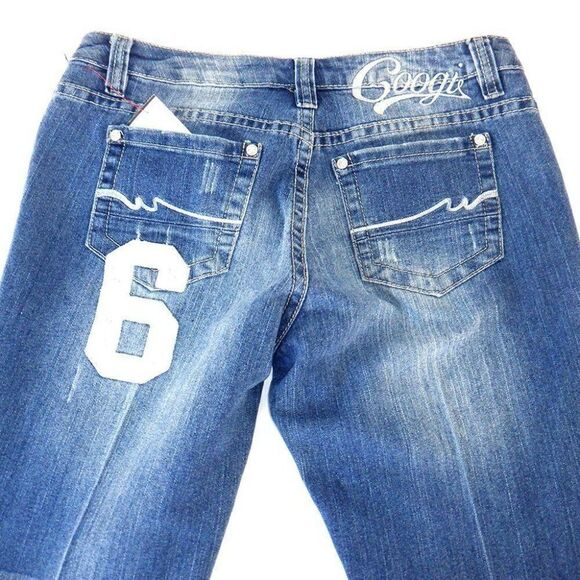 Coogi UC Love Sexy patched blue jeans - Picture 3 of 5